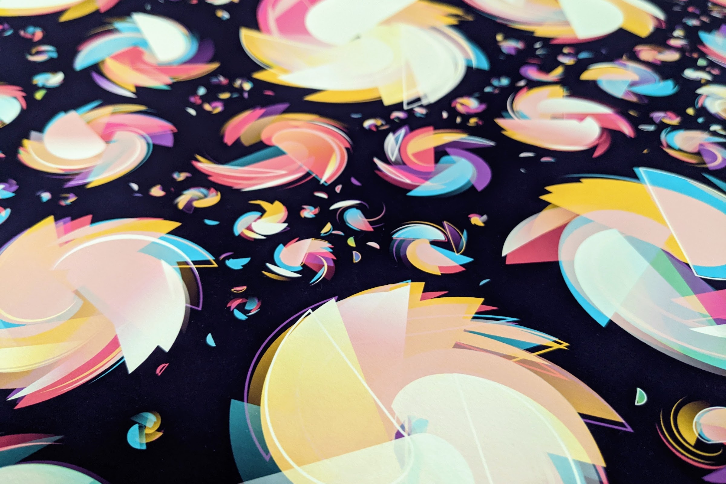 An up close look at the print of Twistings / Curated ~ Twisters