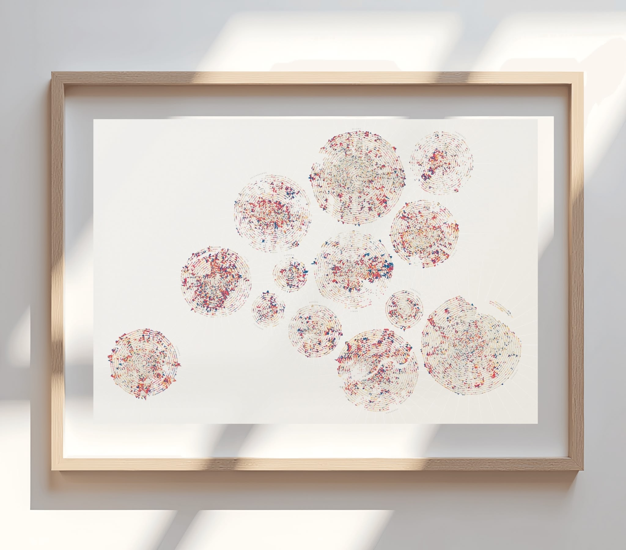 A framed mockup of the full artwork