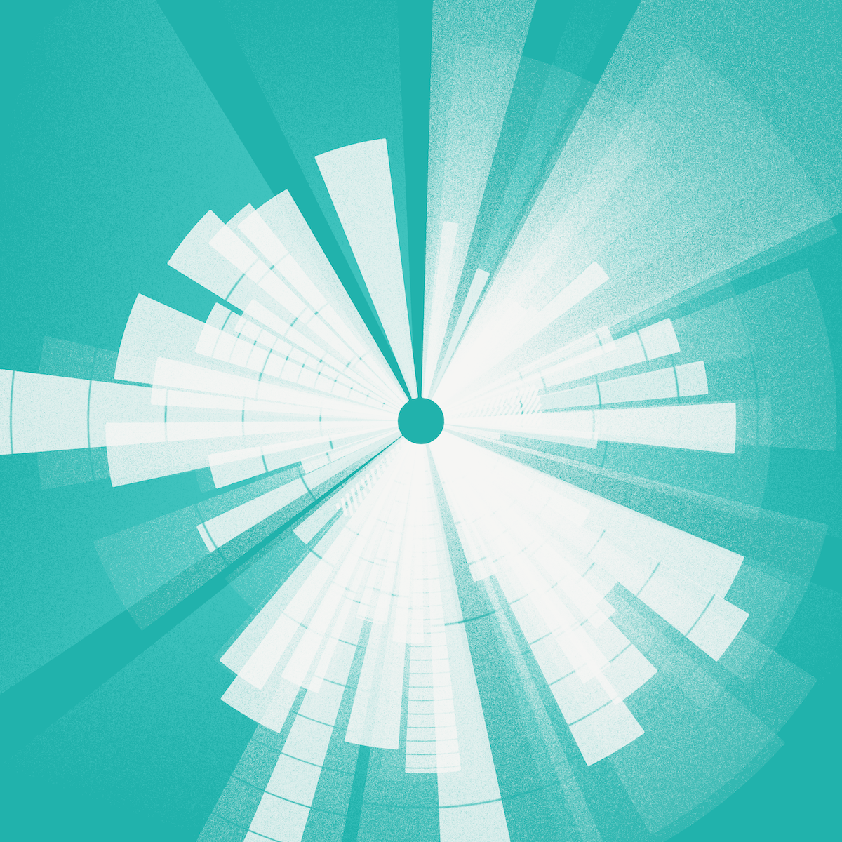 The turquoise monochrome version