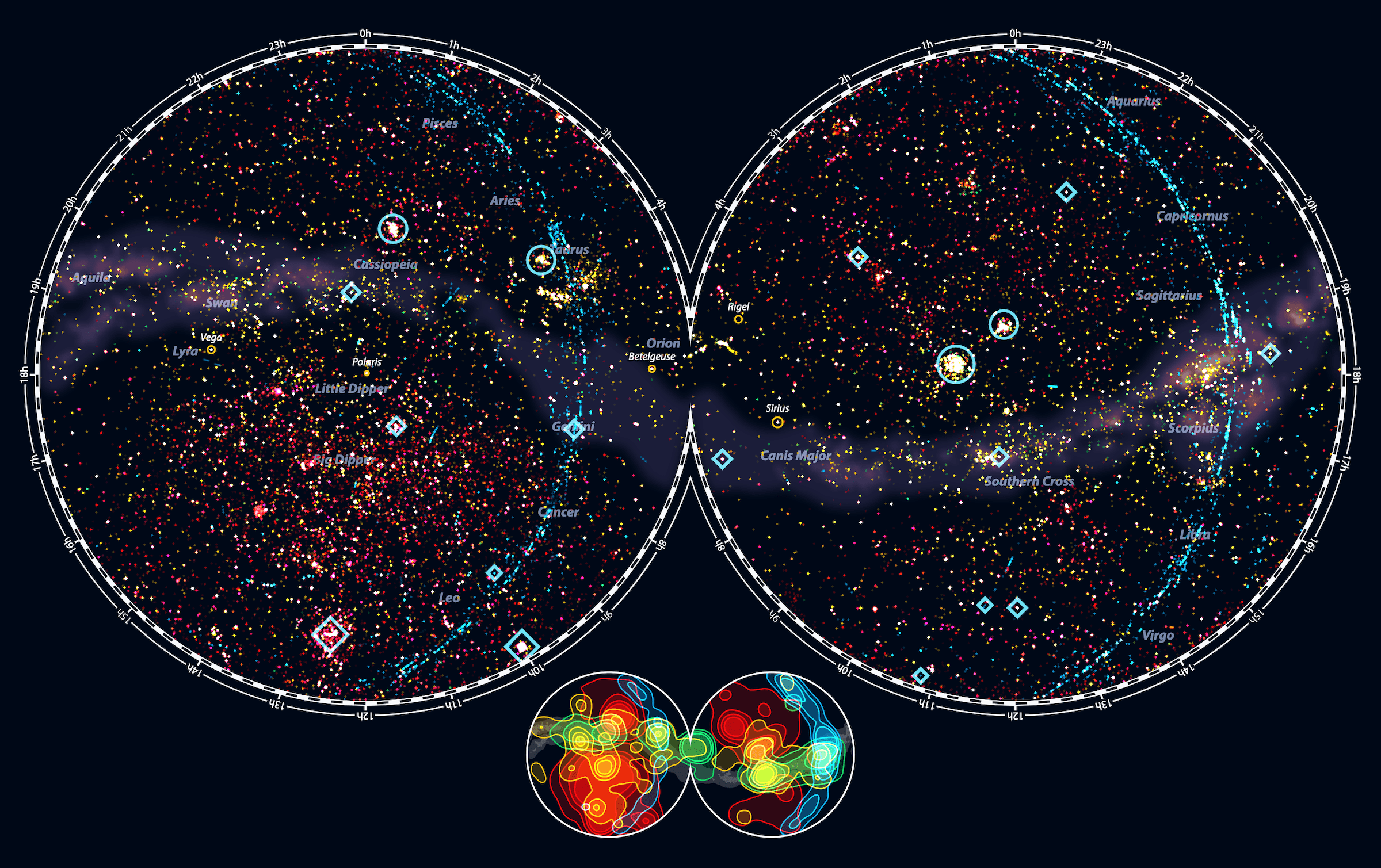 Illustration for Hubblecast 77: Hubble and the Bermuda Triangle of space.