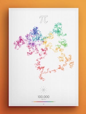 Art in Pi - 100 000 digits