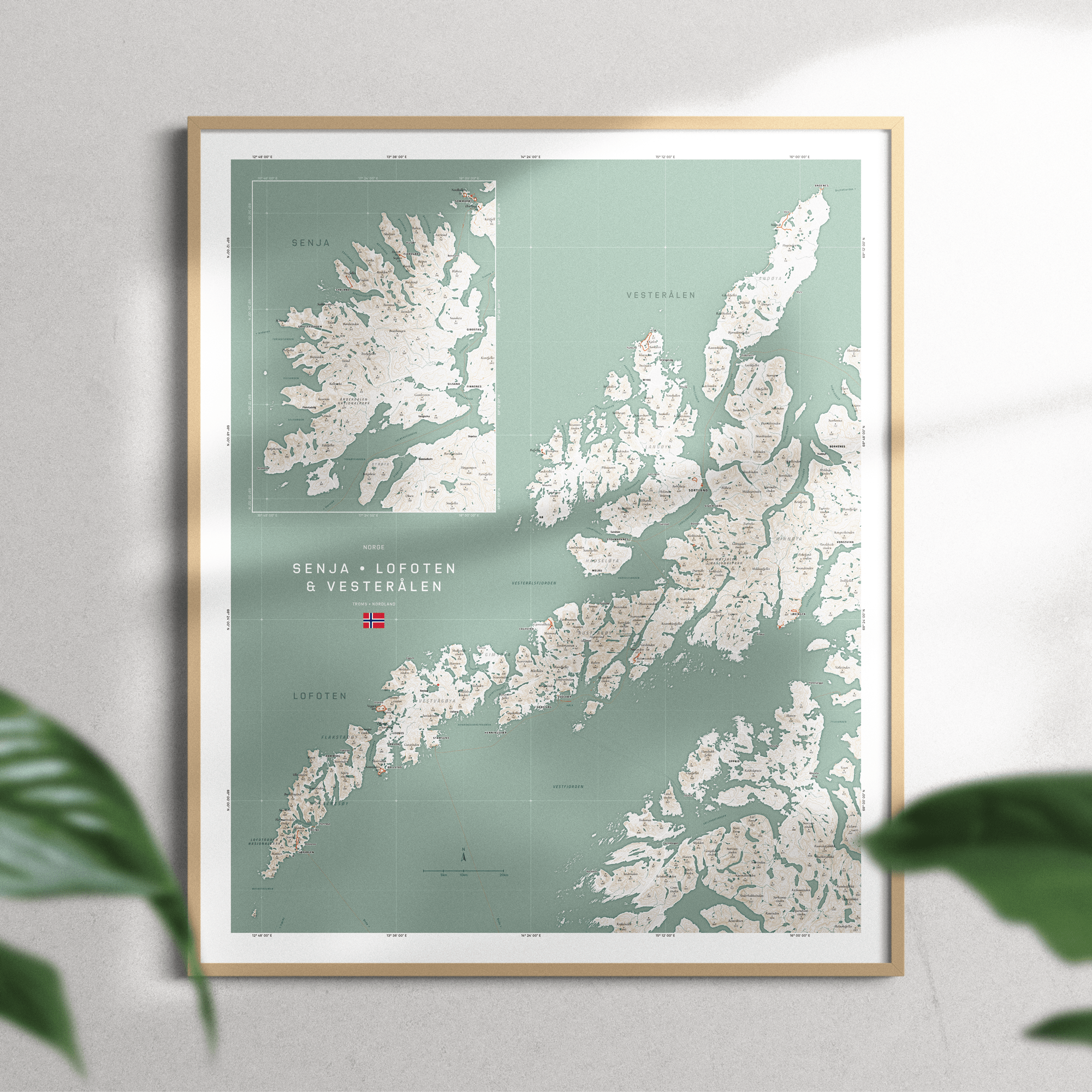 The full map of Senja, Lofoten & Vesterålen